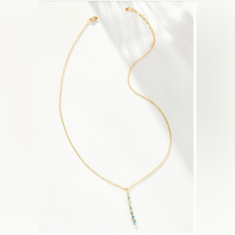 Anthropologie March  birthstone pendant necklace - Picture 6 of 14